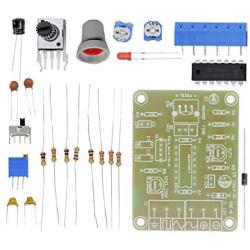 Ximimark 1Set ICL8038 Monolithic Function Waveform Signal Generator Module DIY Kit Electronic Training Spare Part Sine Square Triangle Wave Output 50Hz-7KHz Adjustable Frequency
