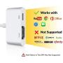 [Apple MFi Certified] Lightning to HDMI Adapter for iPhone 12, Veetone 1080p Lightning Digital AV Adapter with Charging Cable iPhone to HDMI Sync Connector Cable for HDTV/Projector/Monitor