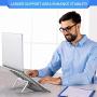 Laptop Stand Adjustable Portable Laptop Stand Holder Foldable Laptop Riser Stand Chromebook Stand Compatible with 11~15.6 inch MacBook Air Pro, HP, Lenovo, Dell, ASUS by FURNINXS