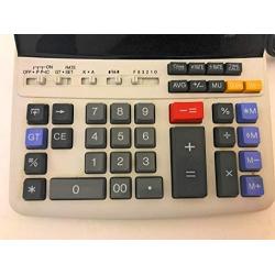 Sharp EL-1197PIII Calculator, 12-Digit Fluorescent, 2-Color Printing, Black/Red