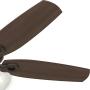 Hunter Builder Plus Indoor Ceiling Fan with LED Lights and Pull Chain Control, 52'', New Bronze