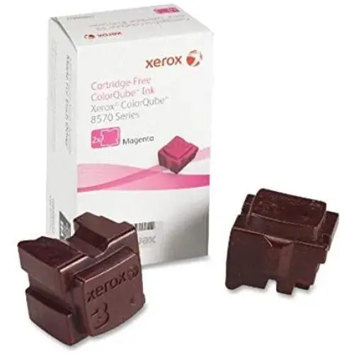 Genuine Xerox Magenta Solid Ink Sticks for the ColorQube 8570 (2 pcs/Box), 108R00927