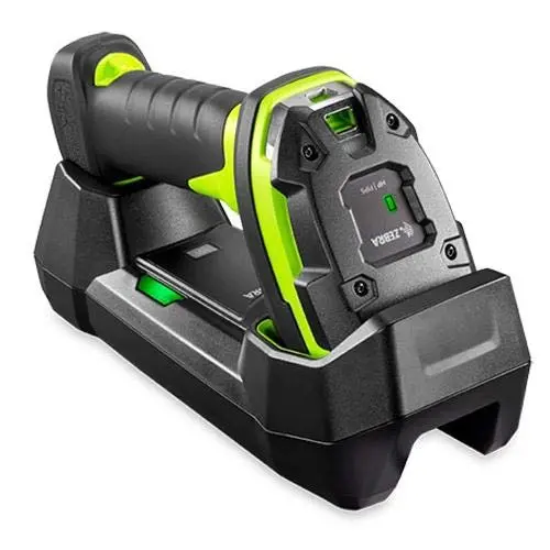 Zebra DS3678-SR Series Cordless Standard Range Kit - Shielded USB Cable, Standard Cradle, Power Supply, Line Cord, Industrial Green DS3678-SR3U4210SFW