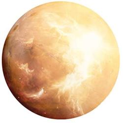 HaloVa Mouse Pad, Anti Slip Planet Mouse Mat for Desktops, Computer, PC and Laptops, Customized Round Mouse Pad for Office and Home, Mars, 8.7 inches