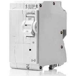 Leviton LB260-S 60 Amp, 2-Pole Plug-on Smart Standard Branch Circuit Breaker, 120 VAC, White