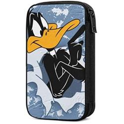 Hxuedan Daffy Duck Looney Tunes The Data Cable Storage Bag is A Portable and Independent Design SuitableVFor Travelers to Place The Data Cable, Earphone and Electronic Product Data Cable Storage Bag