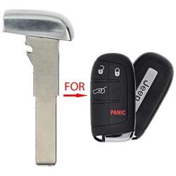 AKS Keys New Remote Emergency Key High Security Blade Insert Compatible with Fiat Jeep