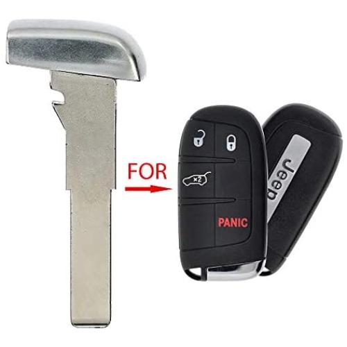 AKS Keys New Remote Emergency Key High Security Blade Insert Compatible with Fiat Jeep
