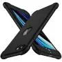 ORETECH Designed for iPhone SE 2020 Case with[2 x Tempered Glass Screen Protector] 360° Full Body Protection Cover Hard PC Soft Rubber Silicone for iPhone SE 2nd Generation (2020)-4.7- Black