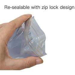 HRX Package 100pcs Premium Antistatic Bag, 4 X 6 inches Resealable Zipper Bag for SSD HDD and Other Electronic Devices