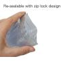 HRX Package 100pcs Premium Anti-Static Resealable Bags, 5.9 X 7.9 inches Plastic Static Free Bag for Motherboard SSD HDD Computer Electronic Components