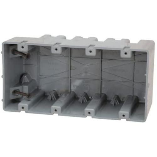 Madison Electric Products MSB4G Four Gang Device Box with Depth Adjustable, Heavy Duty 42lb