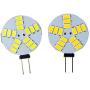 JKLcom G4 LED Bulb 4W G4 Bi-Pin Base 4 Watt LED Light Bulb DC 12V, 4W(Equivalent to 30W Halogen Bulb),for Landscape Ceiling Recessed Puck Lighting,Not-Dimmable,Cool White 6000K,15LED 5730SMD,10 Pack