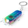 Mini Flashlight Keychain with Micro USB Rechargeable Tiny Flashlight,150 Lumen USB Rechargeable Small Pocket LED Torch Flashlight
