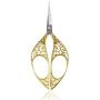 BIHRTC 4.4 Inch Sewing Scissors Small Stainless Steel Sharp Tip Embroidery Scissors DIY Tools Dressmaker Shears Scissors for Sewing Needlepoint Household Crafting Office Art Work Gold Scissors