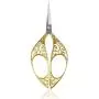 BIHRTC 4.4 Inch Sewing Scissors Small Stainless Steel Sharp Tip Embroidery Scissors DIY Tools Dressmaker Shears Scissors for Sewing Needlepoint Household Crafting Office Art Work Gold Scissors