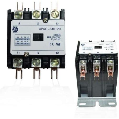 Appli Parts Heavy Duty 3 Poles Contactor 40 Amps 120 Volts Coil UL 476929 Apac-340120