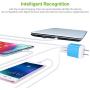 Charger Plug, Charging Block Sicodo 5-Pack 3.1Amp 3-Port USB Charger Cube for iPhone X/8/7/6S/6S Plus/6 Plus/6, Samsung Galaxy, LG, HTC, Moto, Kindle Charger Box
