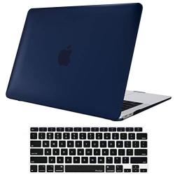 ProCase MacBook Air 13 Inch Case 2020 2019 2018 Release A2337 M1 A2179 A1932, Hard Case Shell Cover for MacBook Air 13-inch Model A2179 A1932 with Keyboard Skin Cover –Darkblue