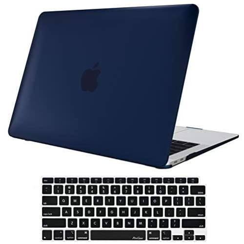 ProCase MacBook Air 13 Inch Case 2020 2019 2018 Release A2337 M1 A2179 A1932, Hard Case Shell Cover for MacBook Air 13-inch Model A2179 A1932 with Keyboard Skin Cover –Darkblue
