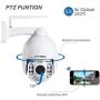SV3C 1080P PTZ WiFi Camera Outdoor Wireless, 360° Pan Tilt 5X Optical Zoom Camera, IP66 Waterproof Metal Housing, Long 197ft Auto Night Vision, Humanoid Detect, Two Way Audio, 128GB SD Card Storage SV3C 1080P PTZ WiFi Camera Outdoor Wireless, 360° Pan Tilt 5X Optical Zoom Camera, IP66 Waterproof Metal Housing, Long 197ft Auto Night Vision, Humanoid Detect, Two Way Audio, 128GB SD Card Storage