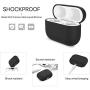 Miracase Upgrade Cover for Airpods Pro Case, Triple Layer Protective Liquid Silicone Case for AirPods Pro Charging Case, 2019 Release LED Visible Shockproof Soft Skin Friendly Silicone Case (Black) Miracase Upgrade Cover for Airpods Pro Case, Triple Layer Protective Liquid Silicone Case for AirPods Pro Charging Case, 2019 Release LED Visible Shockproof Soft Skin Friendly Silicone Case (Black)