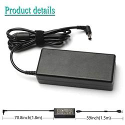 19V Electronics Charger AC Adapter for LG LED LCD Monitor Widescreen HDTV 19'' 20'' 22'' 23'' 24'' 27'' Ultrawide HDTV HD TV ADS-40FSG-19 19032GPBR-1,IPS236V,IPS236-PN,E2750VR-SN Power Supply Cord Plug