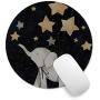 Pricetail Mouse Pad, Elephant Under The Star Cute Mouse Pads, Mouse Pad Gaming Small-grtswp, Non-Slip Rubber Base Mouse Pads, Waterproof Office Mousepads, for PC Computer Laptop, 7.9 x 7.9 x 0.1 Inch