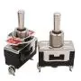 Twidec /4PCS Heavy Duty Rocker Momentary Toggle Switch 20A 125V SPDT 3 Position 3 Pin (ON)-Off-(ON) Switch with Metal Bat Waterproof Cap Ten-123-4Pcs