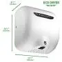 Excel Dryer XLERATOReco XL-W-ECO 1.1N High Speed Commercial Hand Dryer, White Cast Cover, Automatic Sensor, Surface Mount, Noise Reduction Nozzle, LEED Credits, No Heat 4.5 Amps 110/120V (2 Pack) Excel Dryer XLERATOReco XL-W-ECO 1.1N High Speed Commercial Hand Dryer, White Cast Cover, Automatic Sensor, Surface Mount, Noise Reduction Nozzle, LEED Credits, No Heat 4.5 Amps 110/120V (2 Pack)