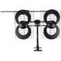 Antennas Direct Clearstream 4V TV Antenna, 70+ Mile Range, UHF/Vhf, Multi-Directional, Indoor, Attic, Outdoor, Mast W/Pivoting Base/Hardware/Adjustable Clamp/Sealing Pads, 4K Ready, Black – C4-V-CJM