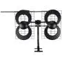 Antennas Direct Clearstream 4V TV Antenna, 70+ Mile Range, UHF/Vhf, Multi-Directional, Indoor, Attic, Outdoor, Mast W/Pivoting Base/Hardware/Adjustable Clamp/Sealing Pads, 4K Ready, Black – C4-V-CJM