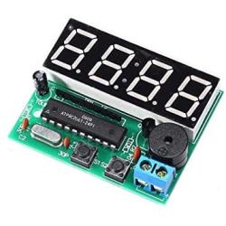 HiLetgo 0.56 Inch 4 Bit Red Digital Tube Electronic Clock DIY Kit Clock Electronic Production Suite Time Chip AT89C2051 FR-4 PCB for Students Science Electronics Learning Education