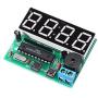HiLetgo 0.56 Inch 4 Bit Red Digital Tube Electronic Clock DIY Kit Clock Electronic Production Suite Time Chip AT89C2051 FR-4 PCB for Students Science Electronics Learning Education
