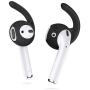 EarBuddyz 2.0 Ear Hooks and Covers Accessories Compatible with Apple AirPods 1 & 2 or EarPods Headphones/Earphones/Earbuds (3 Pairs) (Black)