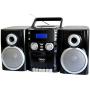 NAXA Electronics NPB-426 Portable CD Player with AM/FM Stereo Radio, Cassette Player/Recorder and Twin Detachable Speakers