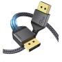 DisplayPort Cable 1.4, Maxonar 8K 10Ft/ 3M Displayport Cable (8K@60Hz 7680x4320, 4K@240Hz, 2K@144Hz) VESA Certified HBR3 High Speed DP to DP Cable Cord for PC, Laptop, TV Gaming Monitor - Grey