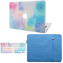 KECC Laptop Case Compatible with Old MacBook Pro 13'' (CD Drive) w/Keyboard Cover + Sleeve Plastic Hard Shell Case A1278 3 in 1 Bundle (Rainbow Mist 2)