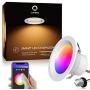 Lumary 4 inch Smart LED Recessed Lighting Wi-Fi LED Can Lights RGBWW Downlight Music Sync Simple Retrofit Installation Compatible with Alexa Google Assistant 9W 810LM (4 in WiFi- 1 Pack)