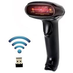 USB Wireless Barcode Scanner,Symcode Handheld Laser Barcode Reader (2.4GHz Wireless & USB2.0 Wired) Rechargeable Cordless 1D Barcode Scanner Bar Code Reader Wireless
