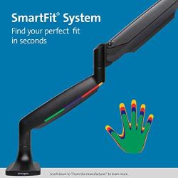Kensington SmartFit One-Touch Height Adjustable Single Monitor Arm - Black (K59600WW)