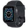 Spigen Rugged Armor Pro Designed for Apple Watch Band with Case for 44mm Series 6/SE/5/4 - Charcoal Gray