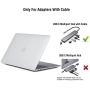 Applefuns Hard Shell Case Compatible with 2020 2019 2018 MacBook Air 13 inch M1 A2337 A2179 A1932 with Retina Display Touch ID + Keyboard Skin Cover + Screen Protector,Black