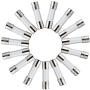 BOJACK 15 Values 150 pcs Fast Blow Glass Fuses Assortment Kit 5x20 mm 250 V 0.1 0.2 0.25 0.5 1 1.5 2 3 4 5 8 10 12 15 20 A packag in a Clear Plastic Box