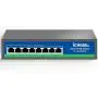 iCreatin 8 Port Gigabit POE Switch, 1 Uplink 1000Mbps Ethernet, 120W PoE Plus 802.3af/at, Fanless Metal Unmanaged Plug & Play