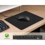 MROCO Mouse Pad 3 Pack [30% Larger] with Non-Slip Rubber Base, Premium-Textured & Waterproof Mousepads Bulk with Stitched Edges, Mouse Pads for Computers, Laptop, Office & Home, 8.5 x 11 inches, Black