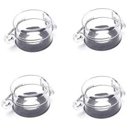 Antrader 4-Pack Protective Cover Round Push Button Switch Protector Clear for 22mm Diameter Push Button Switch