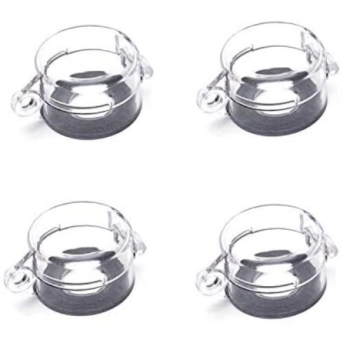 Antrader 4-Pack Protective Cover Round Push Button Switch Protector Clear for 22mm Diameter Push Button Switch