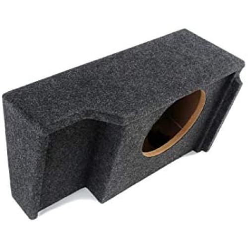 Atrend ''Bbox A151-10CP Single 10'''' Sealed Carpeted Subwoofer Enclosure - Fits 1999-2007 Chevrolet/GMC Silverado/Sierra Extended Cab'', charcoal