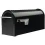 Gibraltar Mailboxes Franklin Medium Capacity Galvanized Steel Black, Post-Mount Mailbox, FM110B00